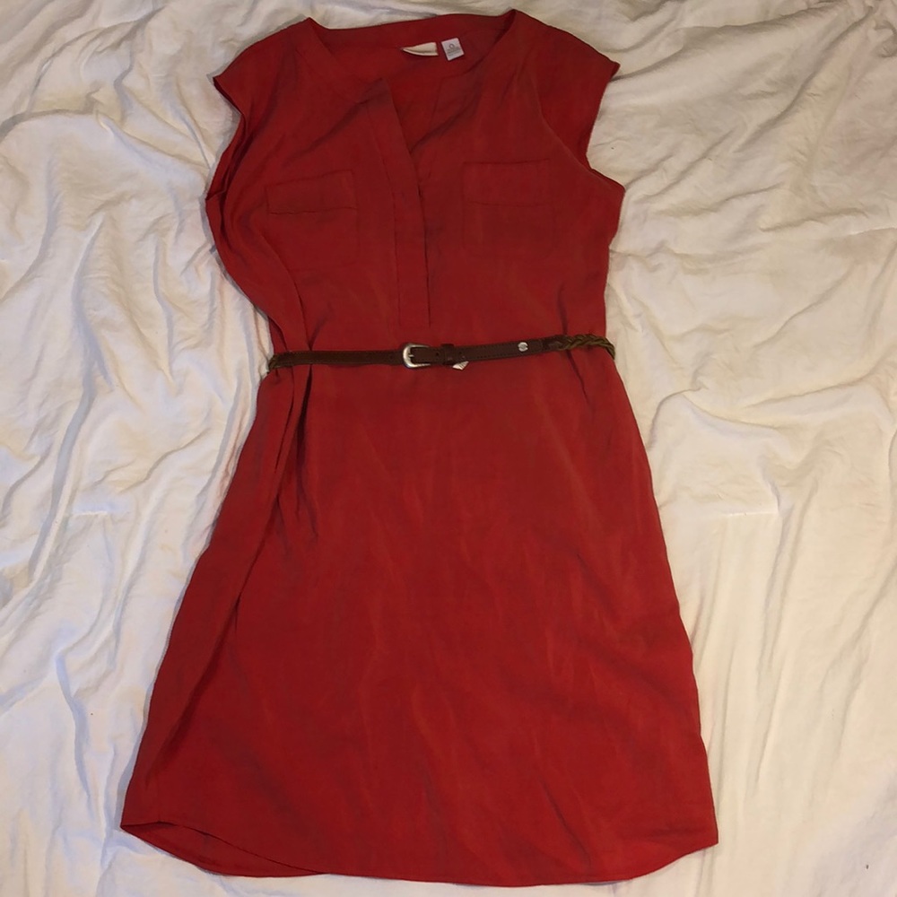 Chico’s coral shift dress